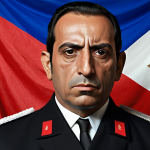 **Image Prompt:** A stern portrait of José Gaspar Rodríguez de Francia, "El Supremo," in simple, dark attire, contrasted against a backdrop of the Paraguayan flag. The image should convey both his austere lifestyle and his powerful authority as dictator.